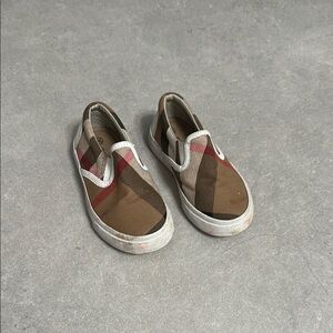 Burberry Brown and Red Sneakers Casual Slip-On